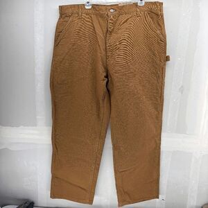 Carhartt Original Fit Duck Flannel Lined Work Dungaree Mens Pants Mens Sz 42x30